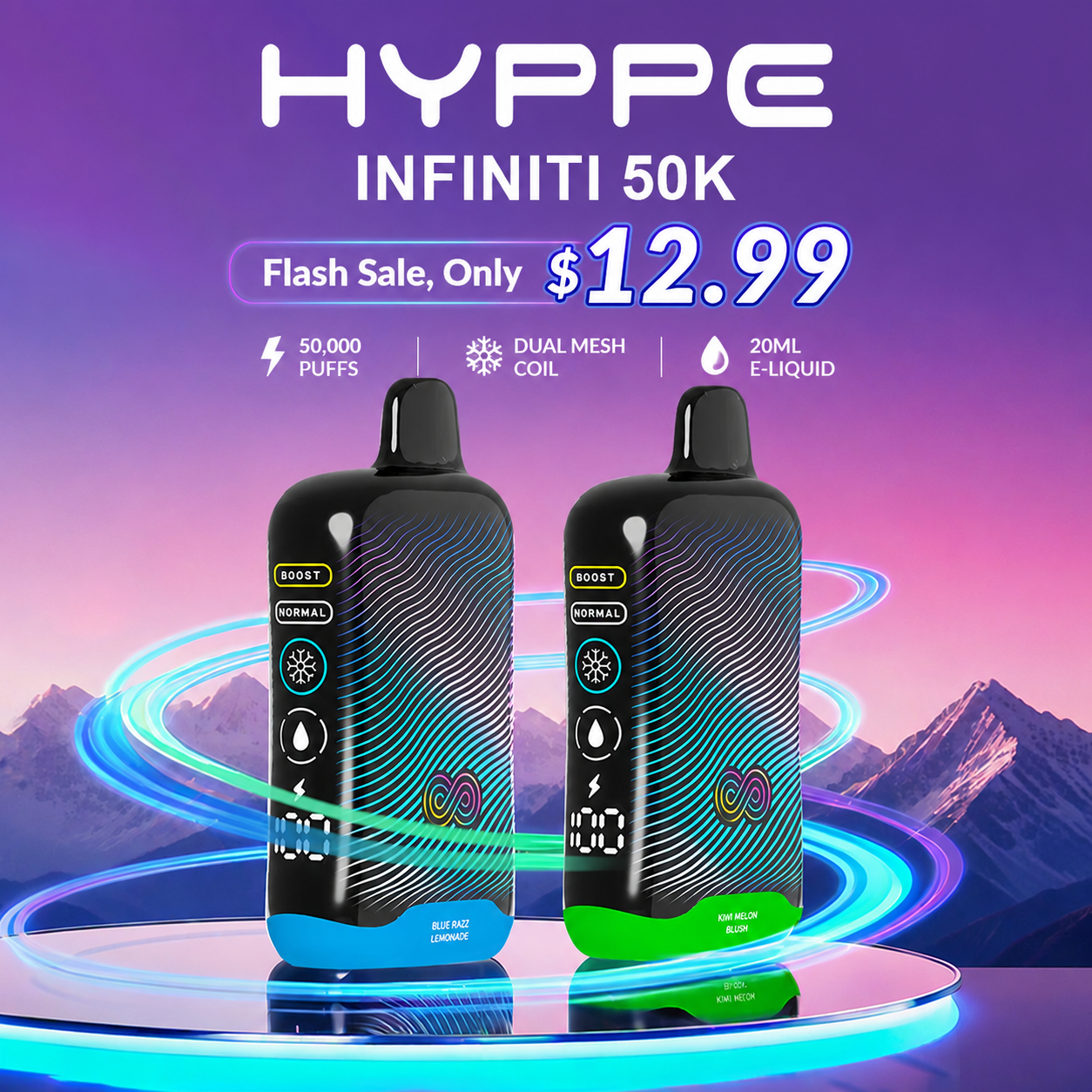 Hyppe Infiniti 50K disposable vape at Best Puff Tobacco