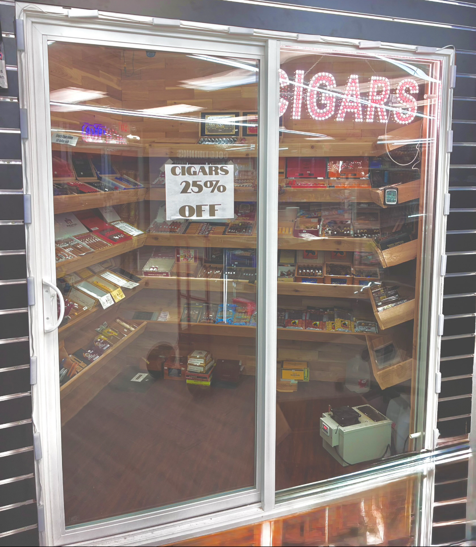 Walk-in humidor at Best Puff Tobacco in Kalamazoo